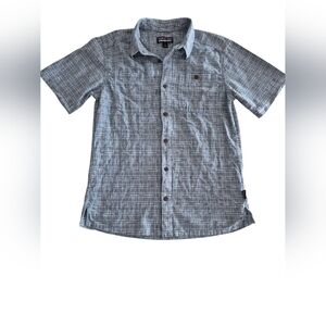 Patagonia Men's Gray Plaid Button-Down Shirt